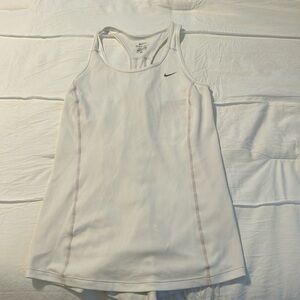 White Nike Workout Tank